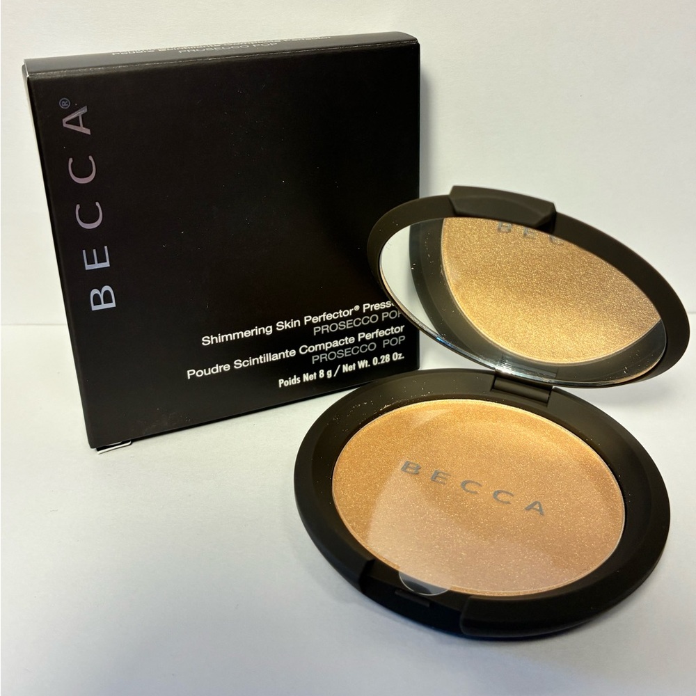 Becca Shimmering Skin Perfector Pressed Highlighter Prosecco Pop FULL SIZE NIB